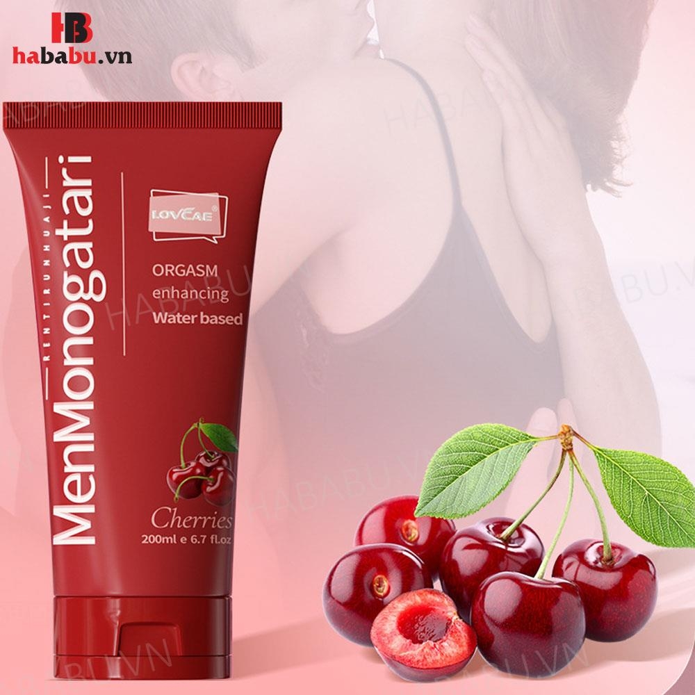 Gel bôi trơn hậu môn Lovcave Monogatari hương Cherry 200ml chính hãng
