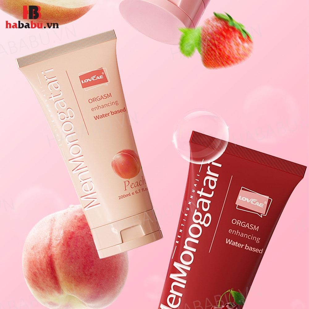 Gel bôi trơn hậu môn Lovcave Monogatari hương Đào 200ml chính hãng