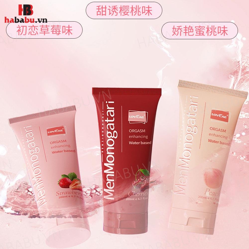 Gel bôi trơn hậu môn Lovcave Monogatari hương Đào 200ml chính hãng