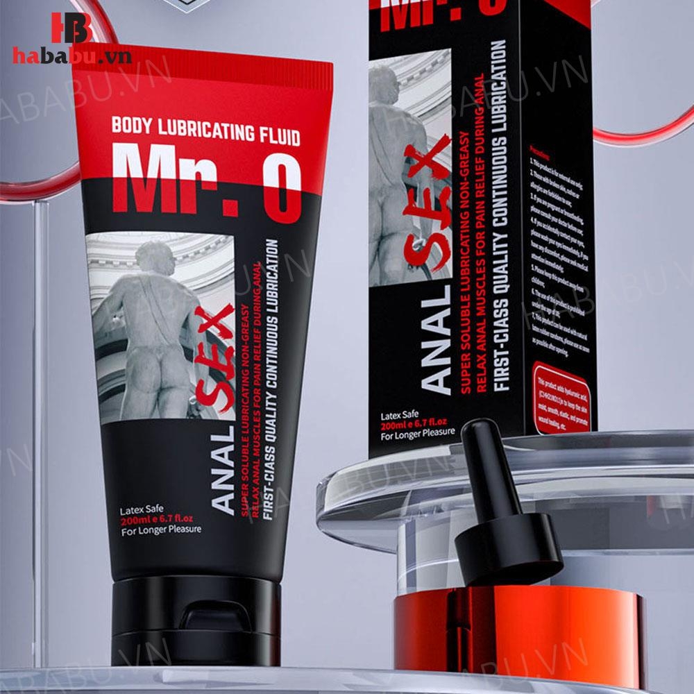 Gel bôi trơn hậu môn Mr. O Body Lubricating Fluid 200ml chính hãng