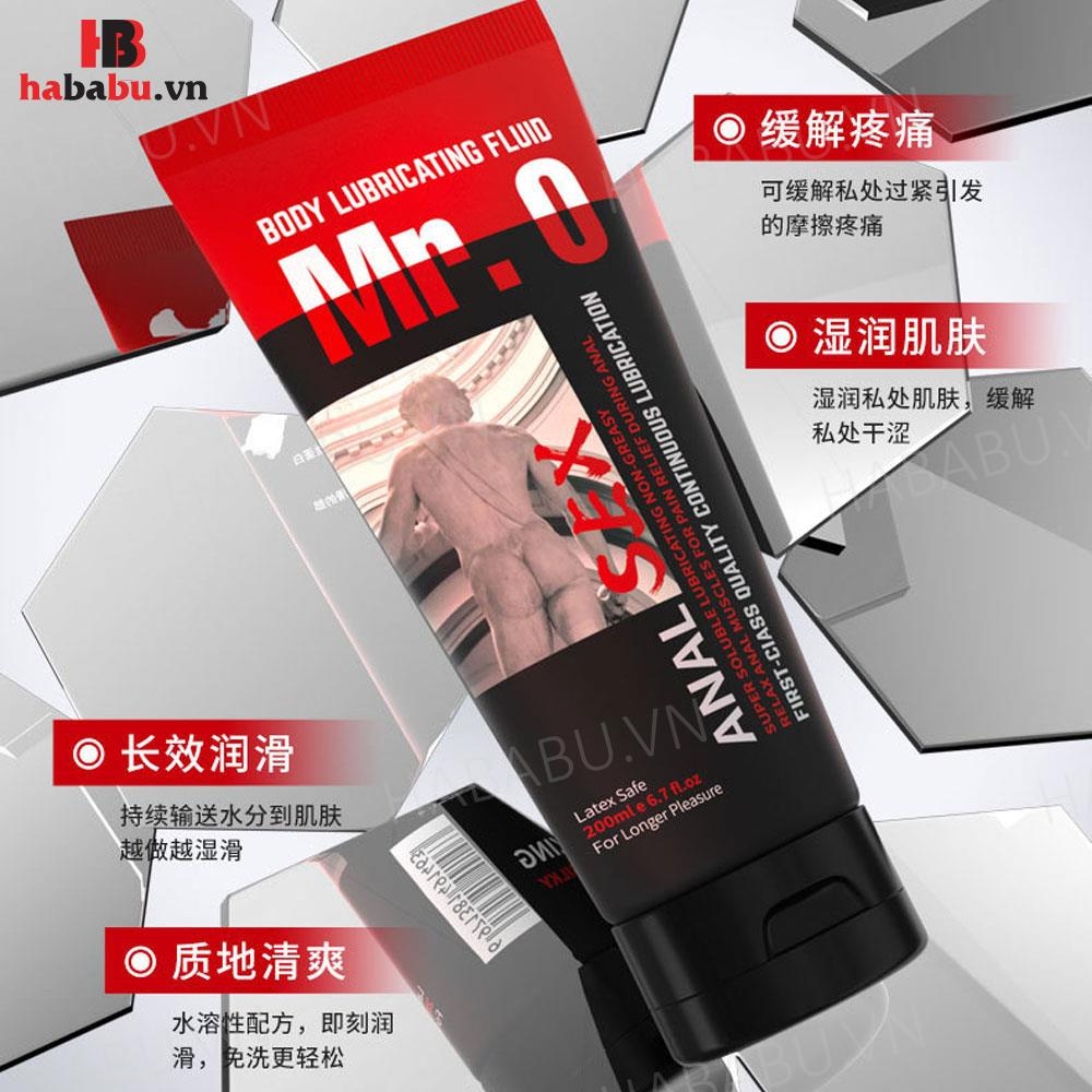 Gel bôi trơn hậu môn Mr. O Body Lubricating Fluid 200ml chính hãng