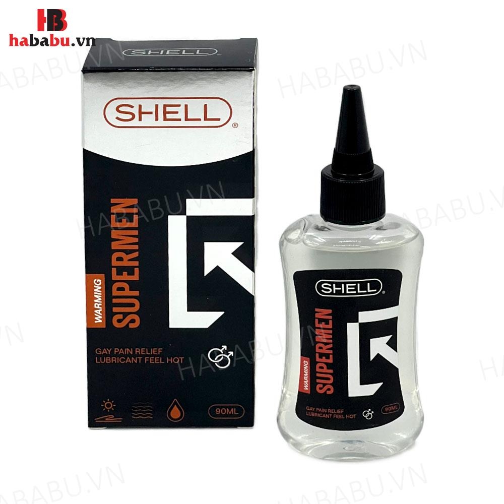 Gel bôi trơn hậu môn Shell Supermen Warming 90ml chính hãng