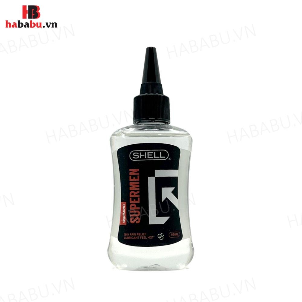 Gel bôi trơn hậu môn Shell Supermen Warming 90ml chính hãng