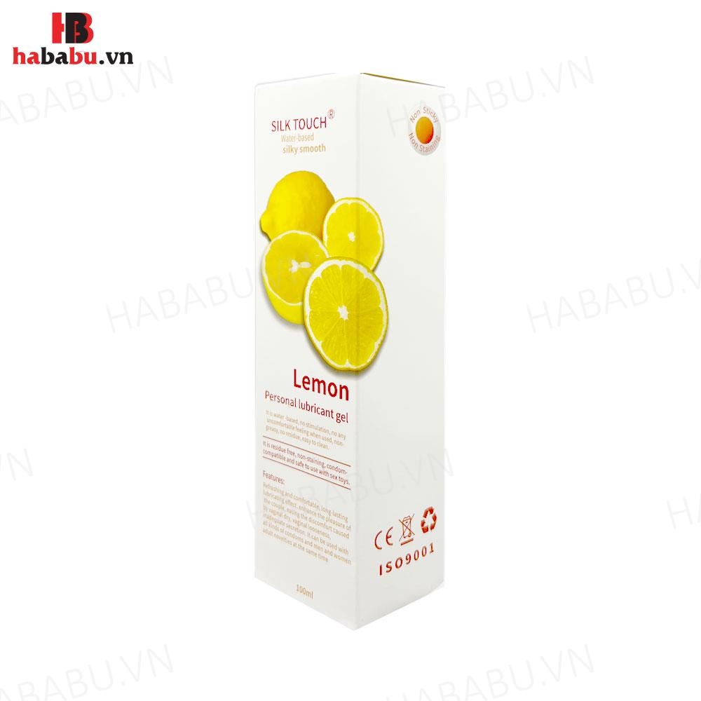 Gel bôi trơn hương chanh Silk Touch Lemon 100ml chính hãng
