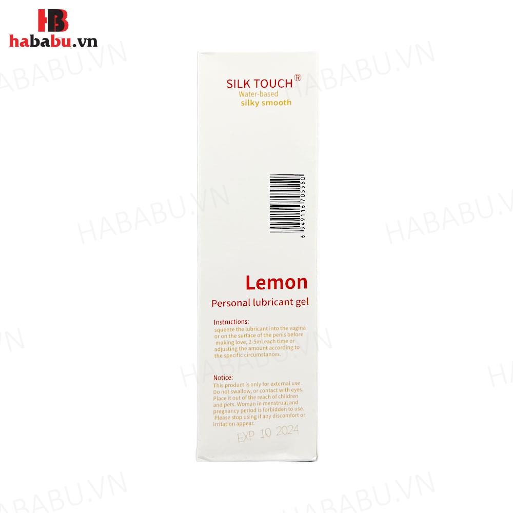 Gel bôi trơn hương chanh Silk Touch Lemon 100ml chính hãng