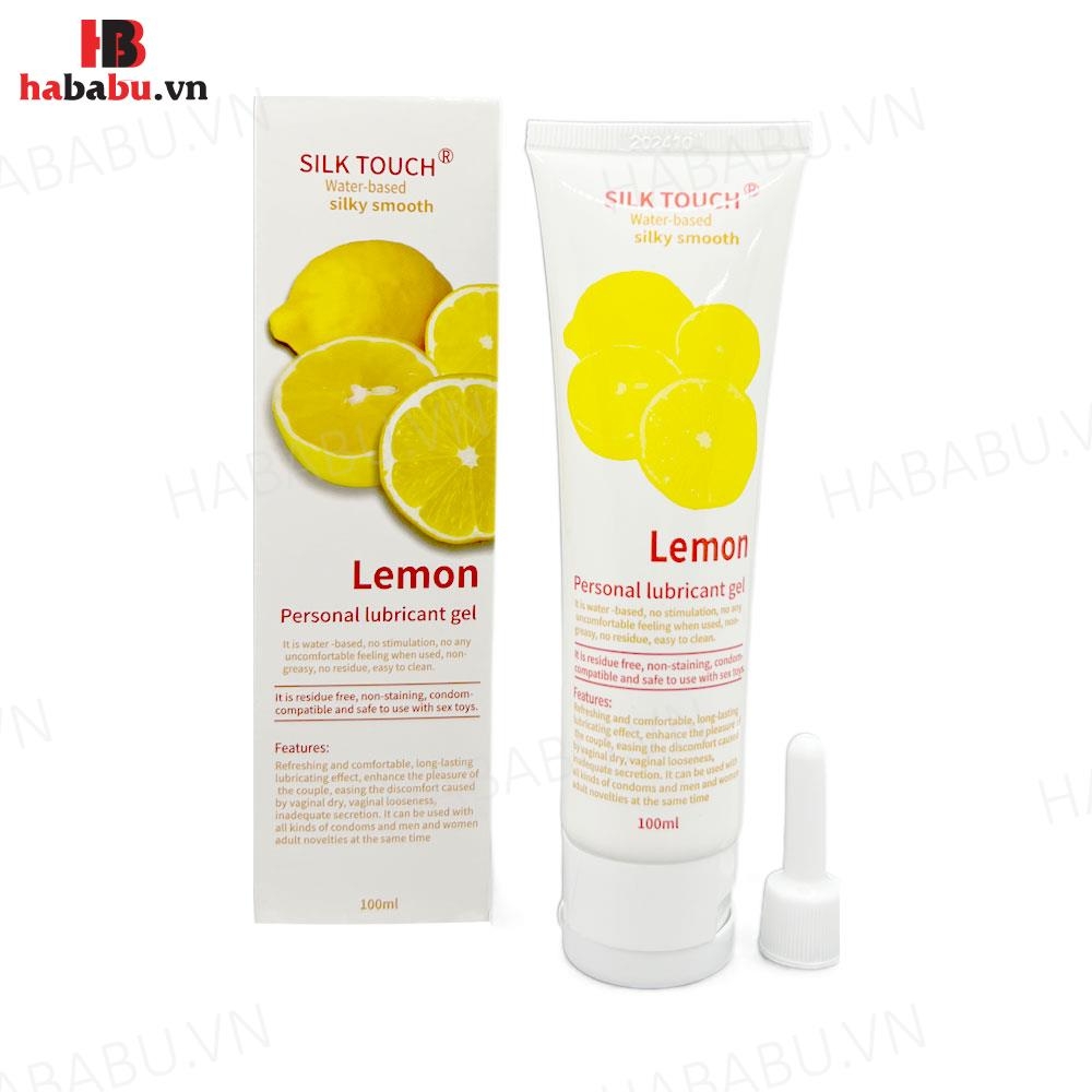 Gel bôi trơn hương chanh Silk Touch Lemon 100ml chính hãng