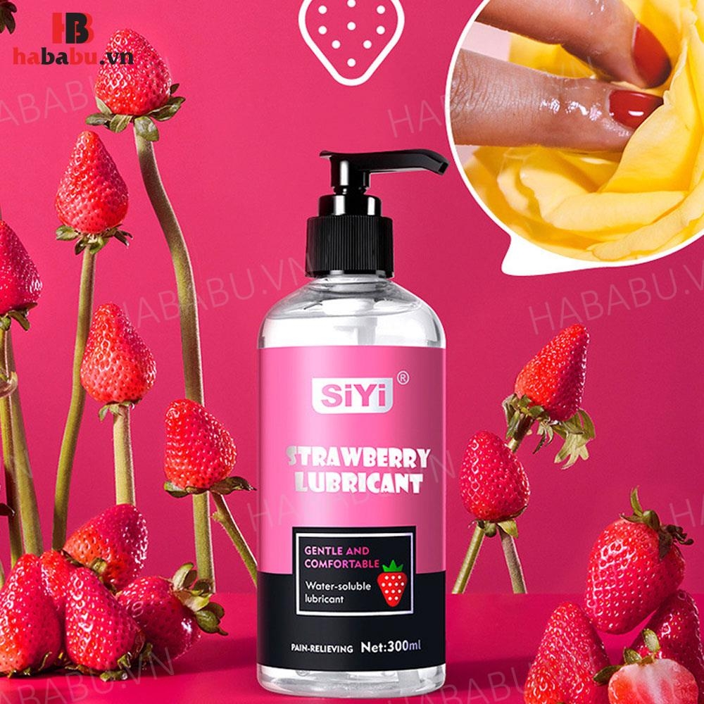 Gel bôi trơn SiYi Strawberry Lubricant Hồng Hương Dâu 120ml chính hãng