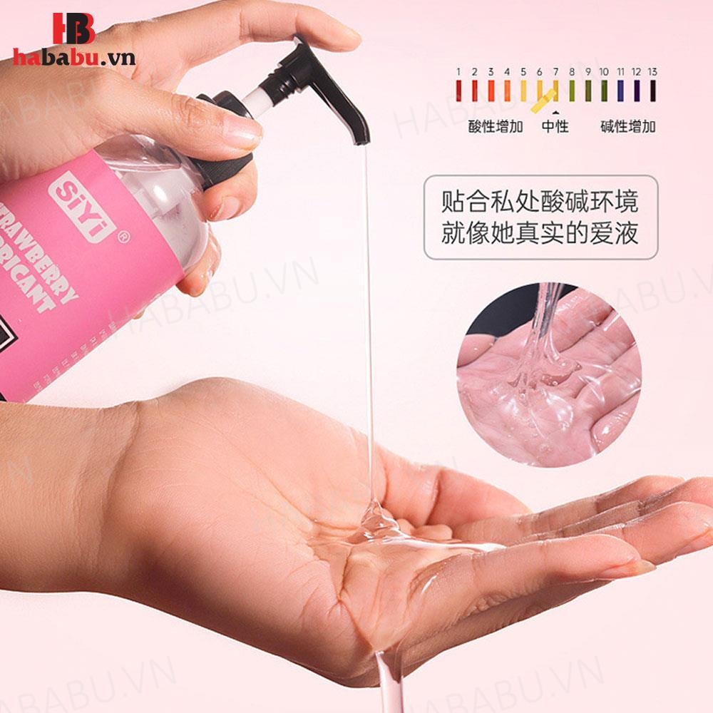 Gel bôi trơn SiYi Strawberry Lubricant Hồng Hương Dâu 120ml chính hãng