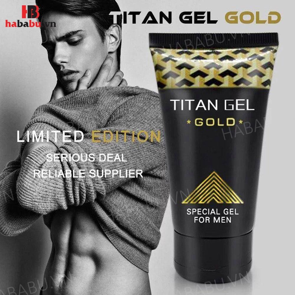 Gel bôi trơn massage Titan Vàng Special Gold for Men 50ml chính hãng