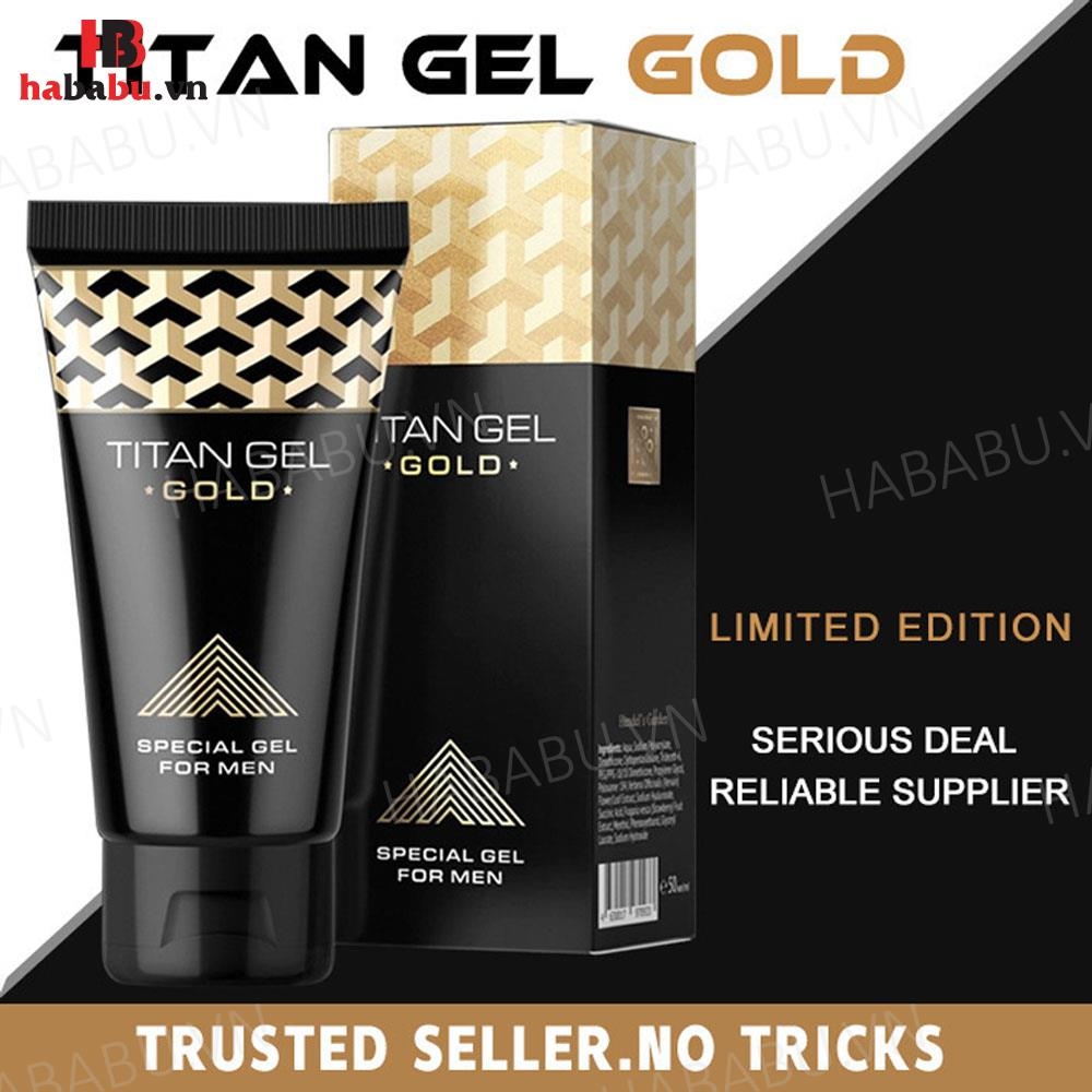 Gel bôi trơn massage Titan Vàng Special Gold for Men 50ml chính hãng