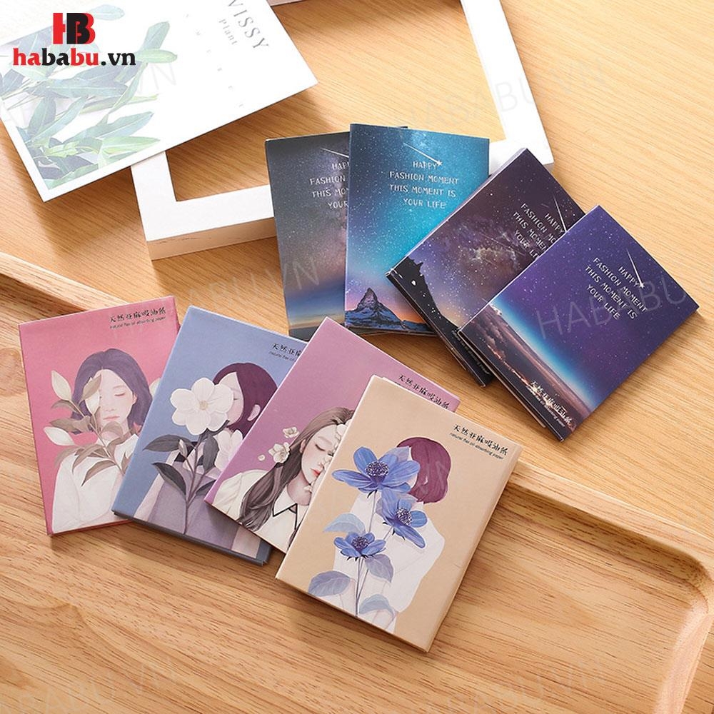Giấy thấm dầu da mặt 1 gói 50 tờ chính hãng