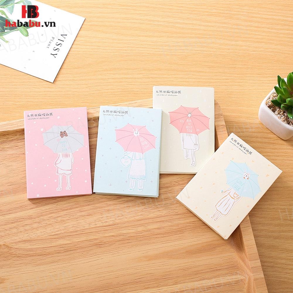 Giấy thấm dầu da mặt 1 gói 50 tờ chính hãng