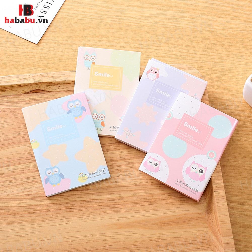 Giấy thấm dầu da mặt 1 gói 50 tờ chính hãng