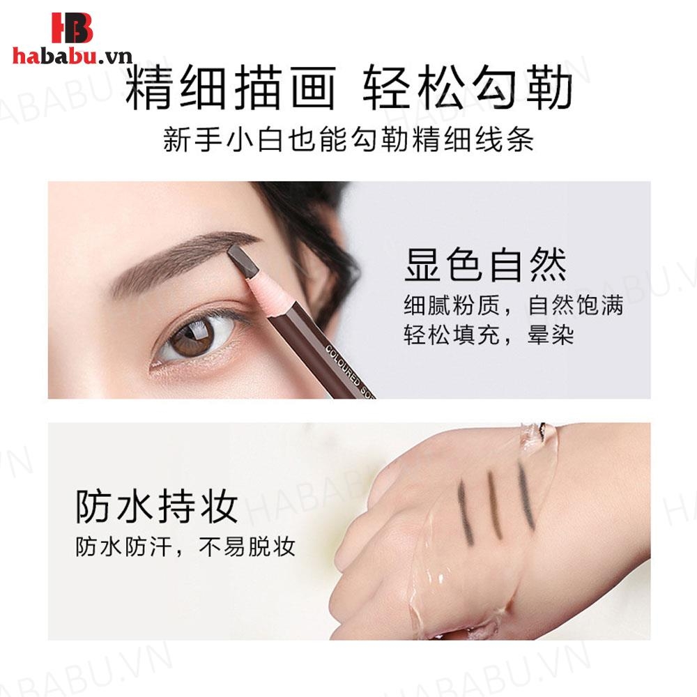 Chì xé kẻ mày Coloured Soft Cosmetic Art Eyebrow Pencil 1gr chính hãng