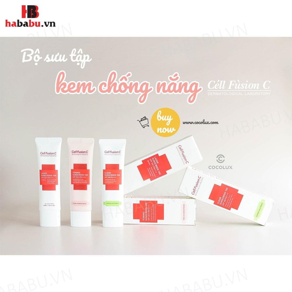 Kem chống nắng Cell Fusion C Advanced Clear SPF 50+/PA++++ chính hãng