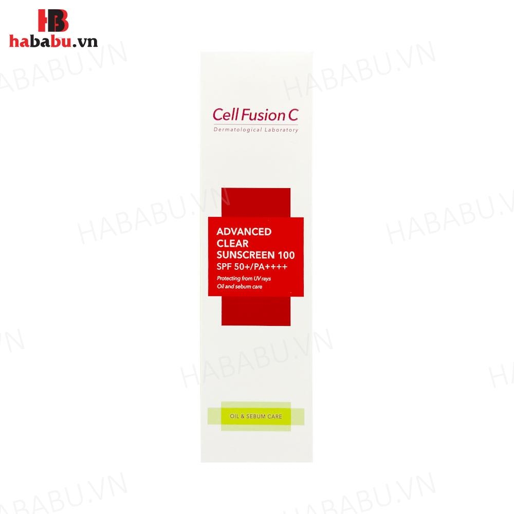 Kem chống nắng Cell Fusion C Advanced Clear SPF 50+/PA++++ chính hãng