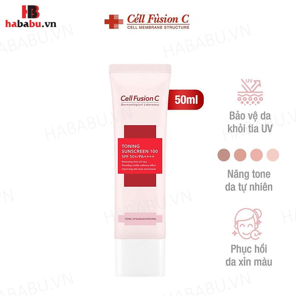 Kem chống nắng Cell Fusion C Toning Sunscreen 100 SPF50+ chính hãng