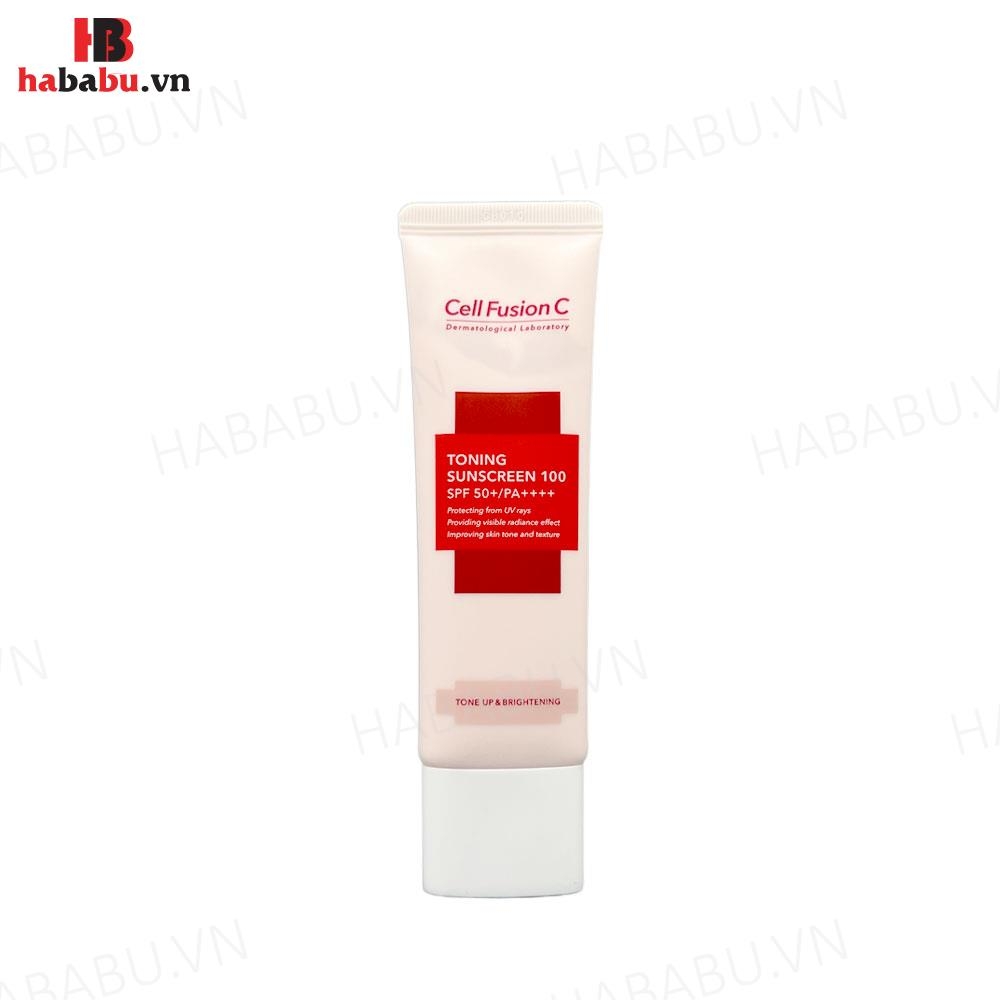 Kem chống nắng Cell Fusion C Toning Sunscreen 100 SPF50+ chính hãng