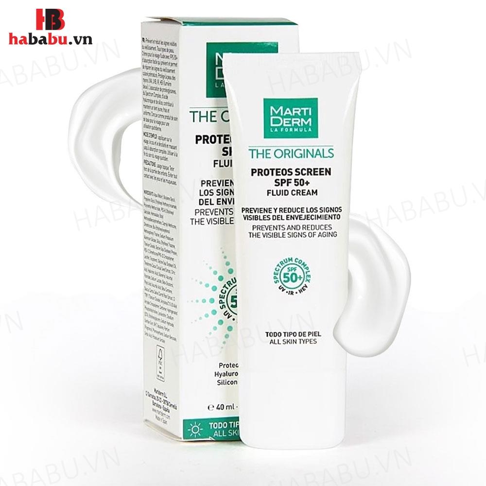 Kem chống nắng Marti Derm The Originals Fluid Cream 40ml chính hãng
