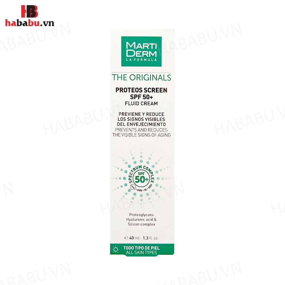 Kem chống nắng Marti Derm The Originals Fluid Cream 40ml chính hãng