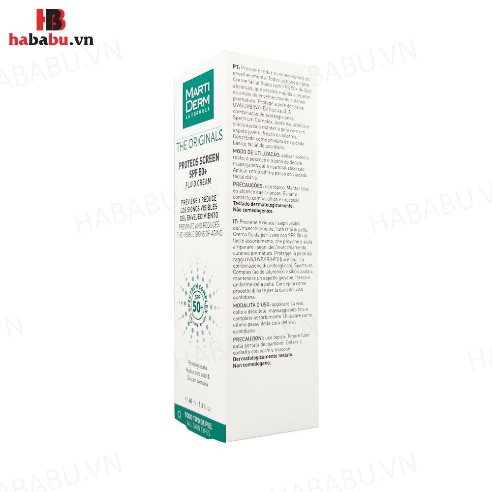 Kem chống nắng Marti Derm The Originals Fluid Cream 40ml chính hãng