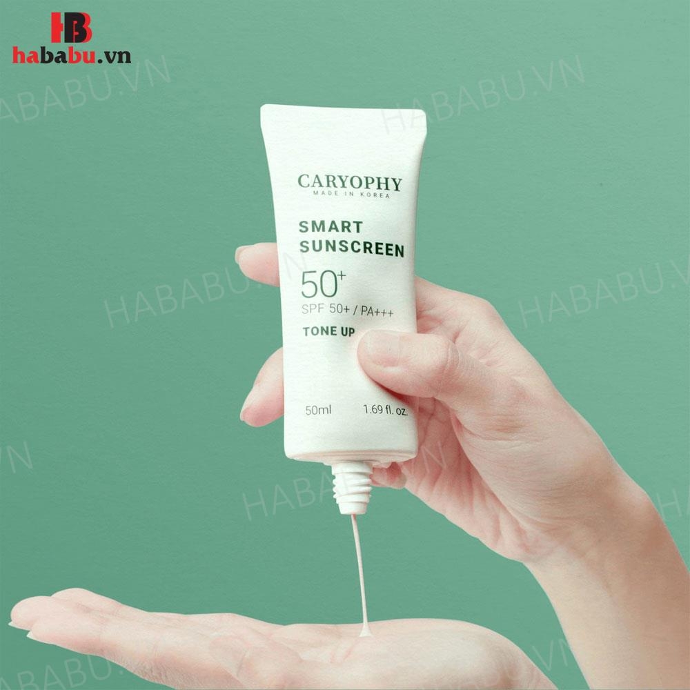 Kem chống nắng 3in1 Caryophy Smart Sunscreen Tone Up 50ml chính hãng