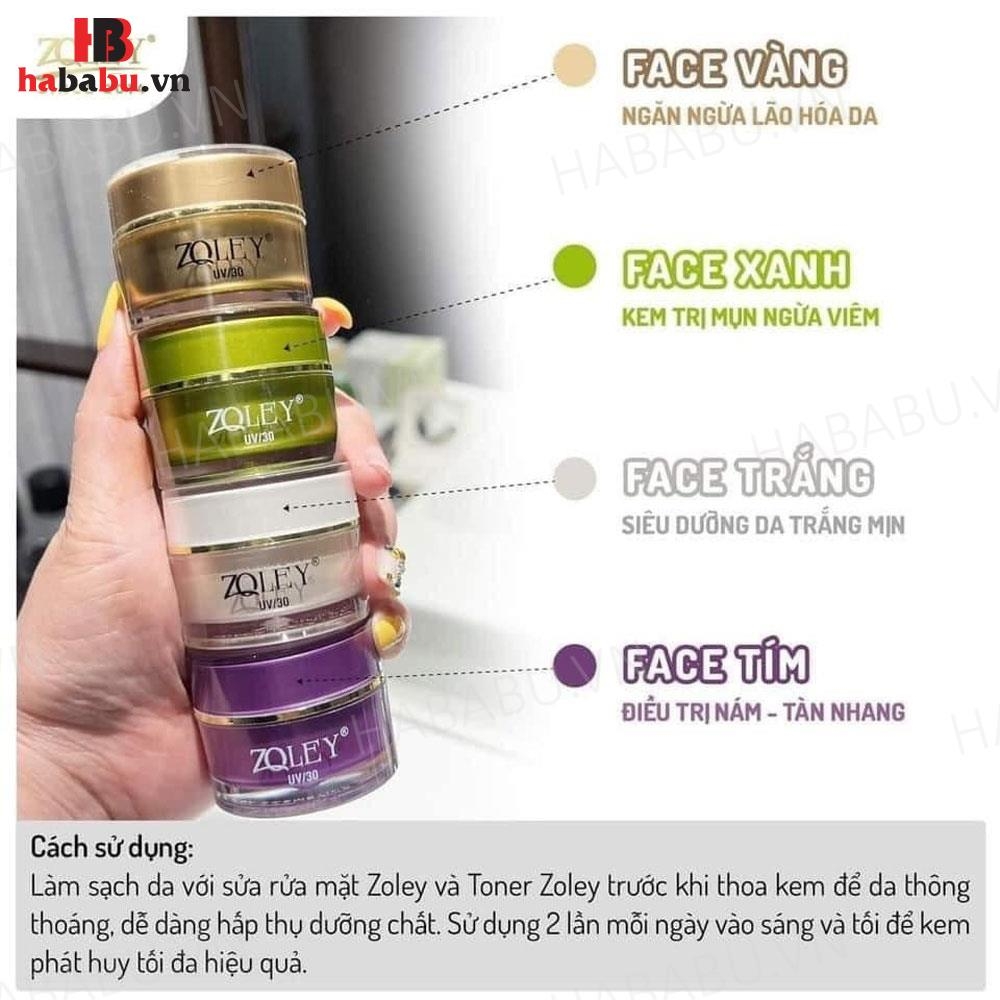 Kem chống lão hóa Zoley Collagen SPF30+ vàng 10gr chính hãng