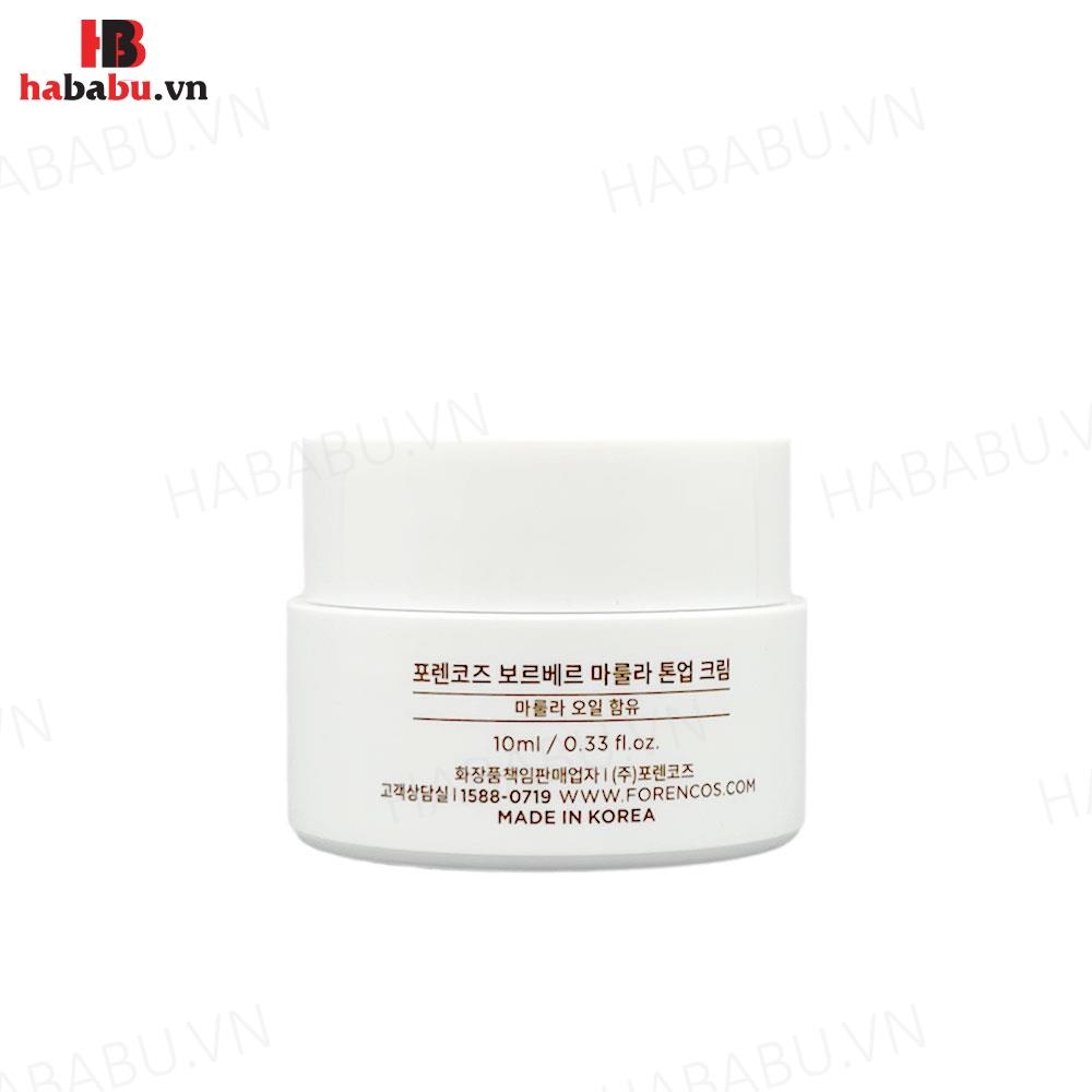 Kem dưỡng Forencos Wonderwerk Marula Tone Up Cream 10gr chính hãng