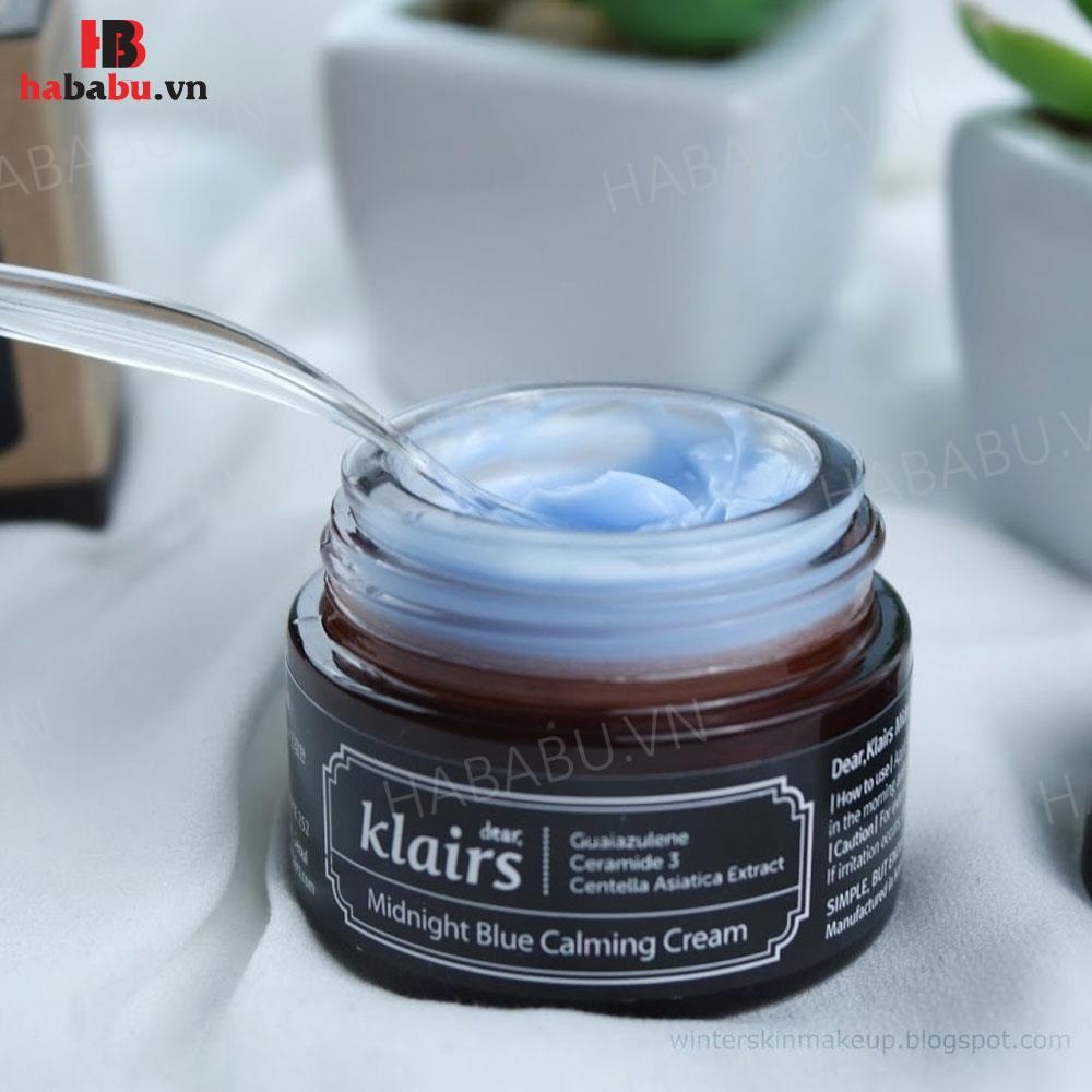 Kem dưỡng da Dear Klairs Midnight Blue Calming Cream 30ml chính hãng
