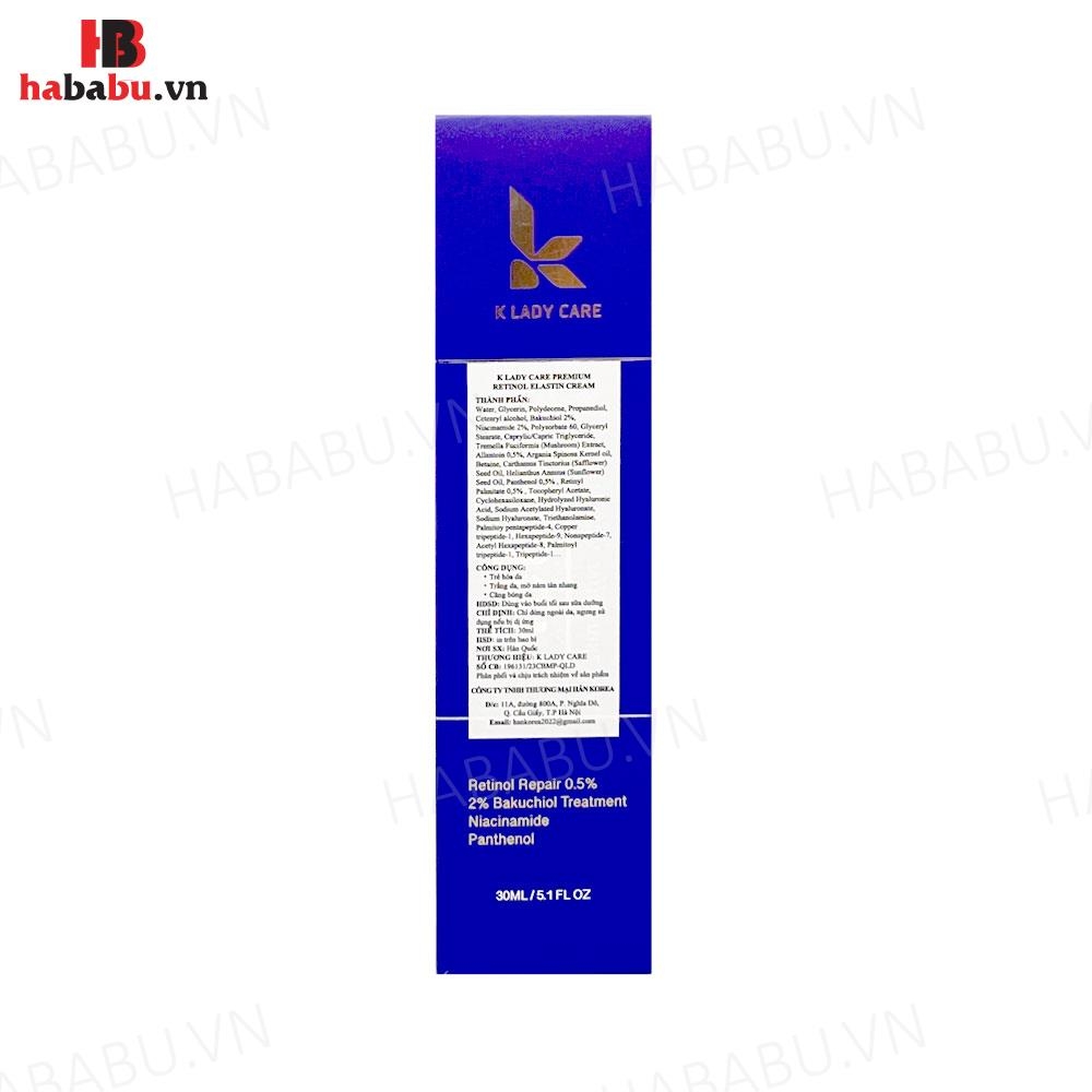 Kem dưỡng da Retinol K Lady Care Derm Actif 30ml chính hãng