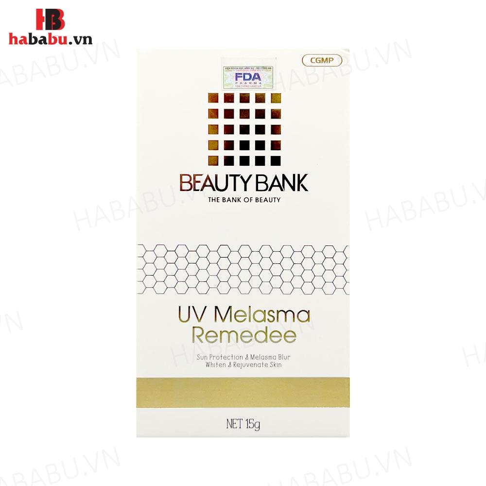 Kem mờ nám Beauty Bank UV Melasma Remedee 15gr chính hãng