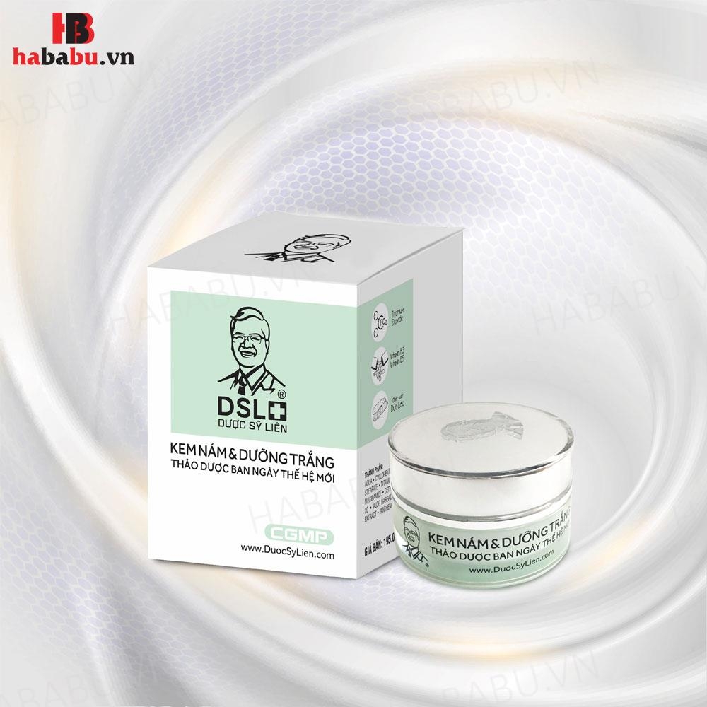 Kem nám dưỡng trắng thảo dược Dược Sĩ Liên ban ngày 12gr chính hãng