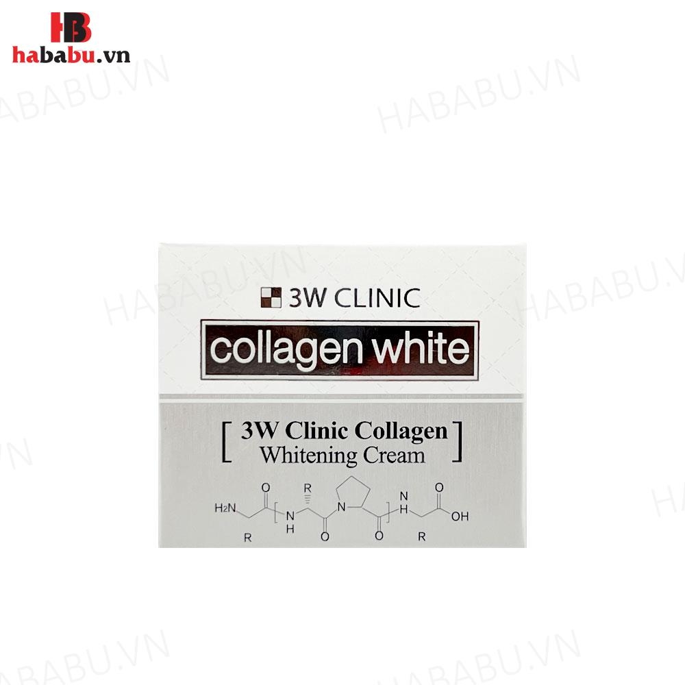Kem dưỡng trắng da 3W Clinic Collagen Whitening Cream 60ml chính hãng