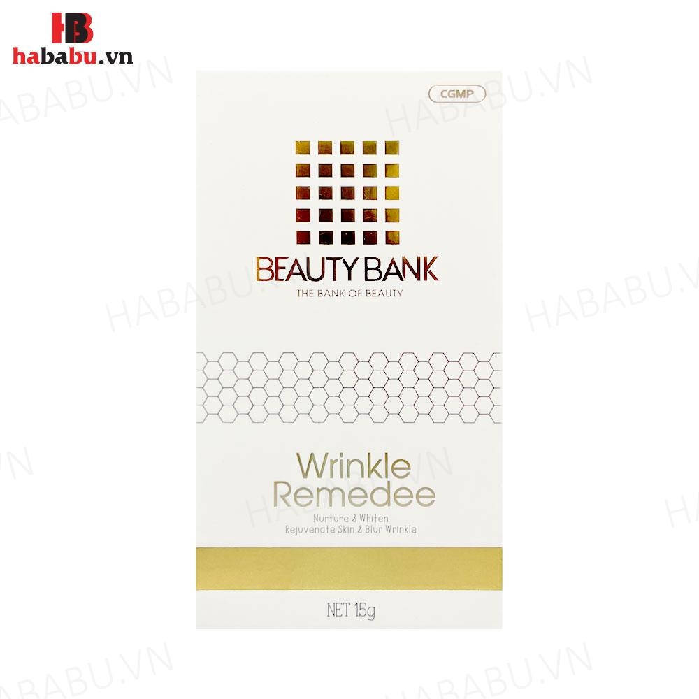 Kem dưỡng trắng da Beauty Bank Wrinkle Remedee 15gr chính hãng