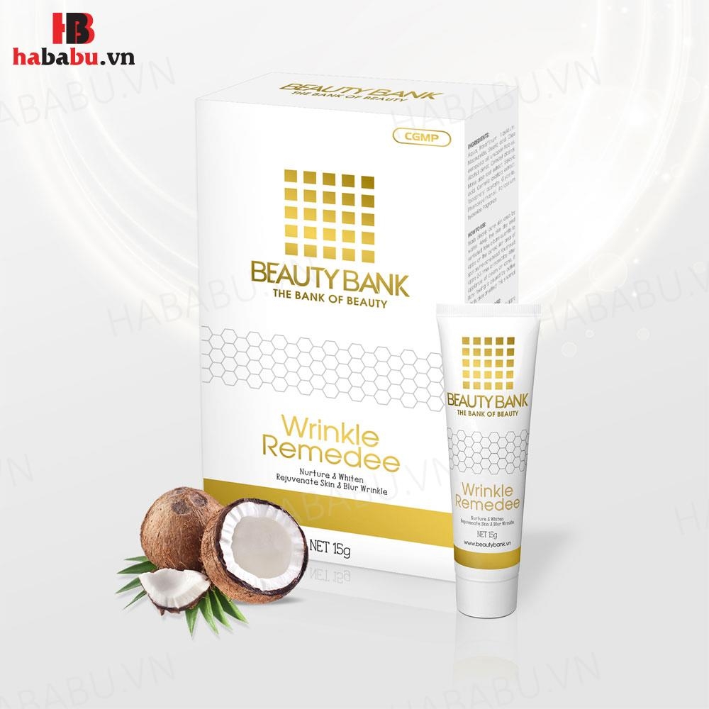 Kem dưỡng trắng da Beauty Bank Wrinkle Remedee 15gr chính hãng