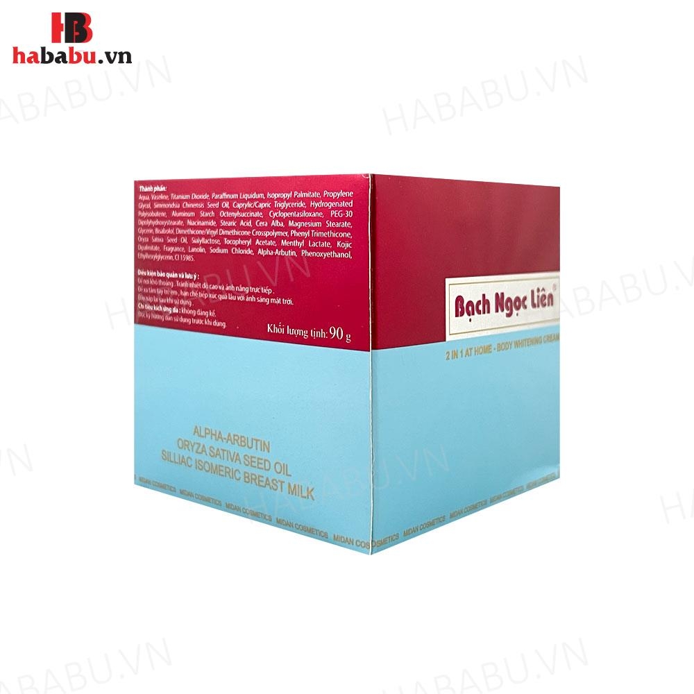 Kem dưỡng trắng da Body Bạch Ngọc Liên Whitening Cream 90gr chính hãng