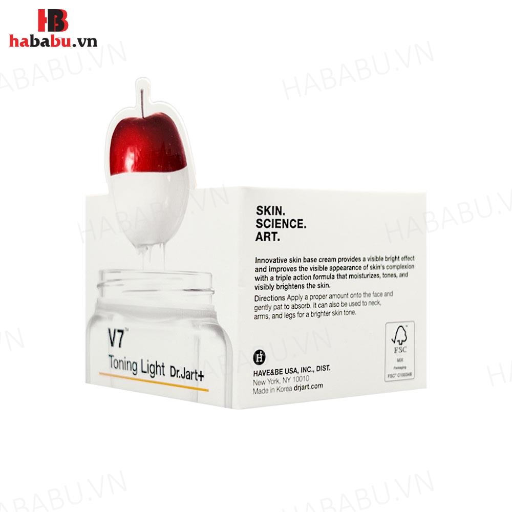 Kem dưỡng trắng da V7 Toning Light Dr Jart 15ml chính hãng