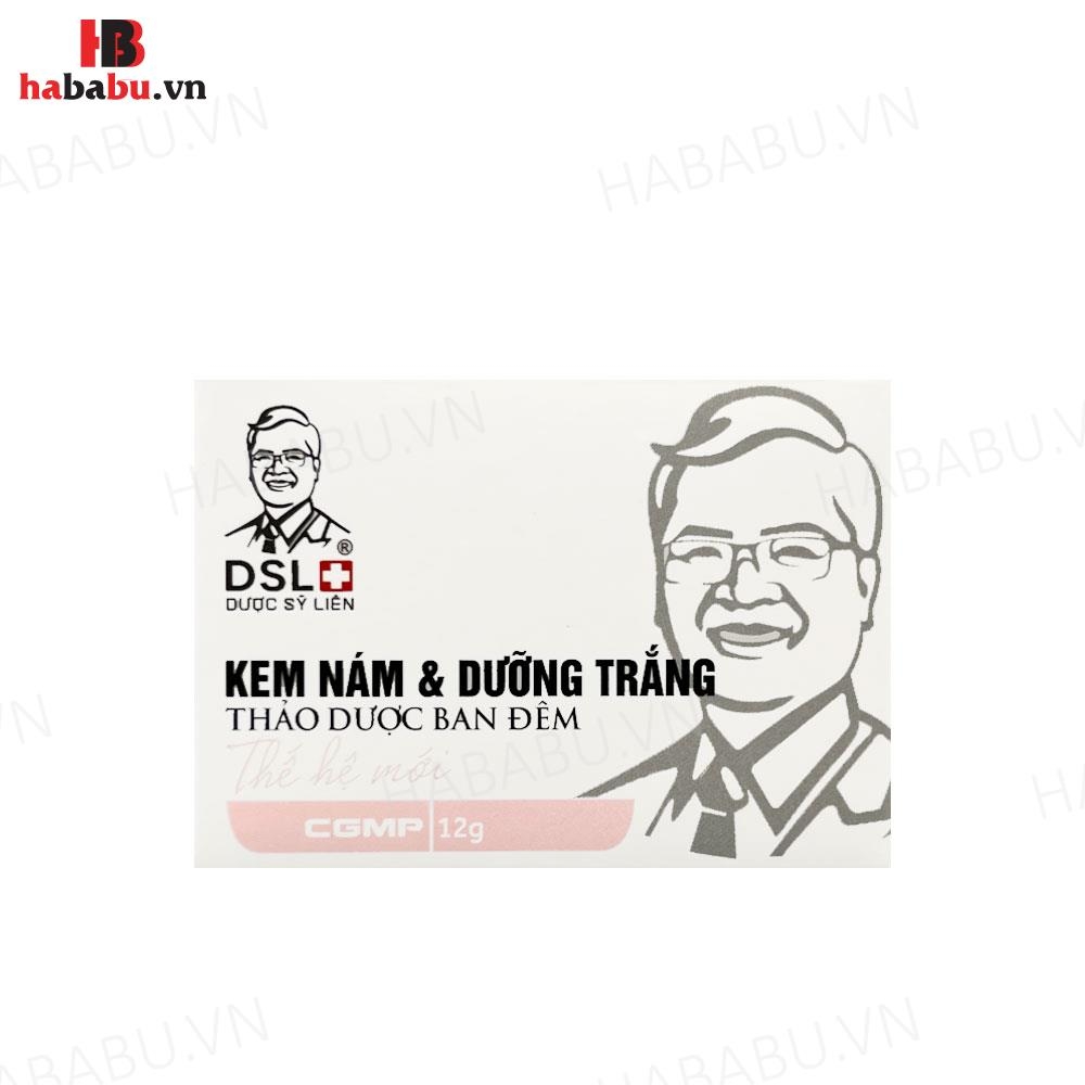 Kem nám dưỡng trắng thảo dược Dược Sĩ Liên ban đêm 12gr chính hãng