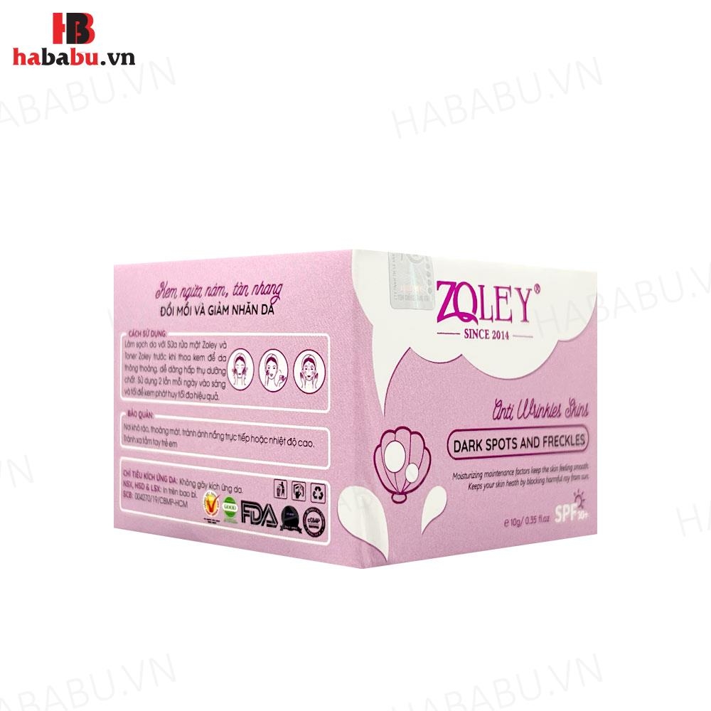 Kem dưỡng trắng Zoley Anti Wrinkles Skin Tím SPF30+ 10gr chính hãng
