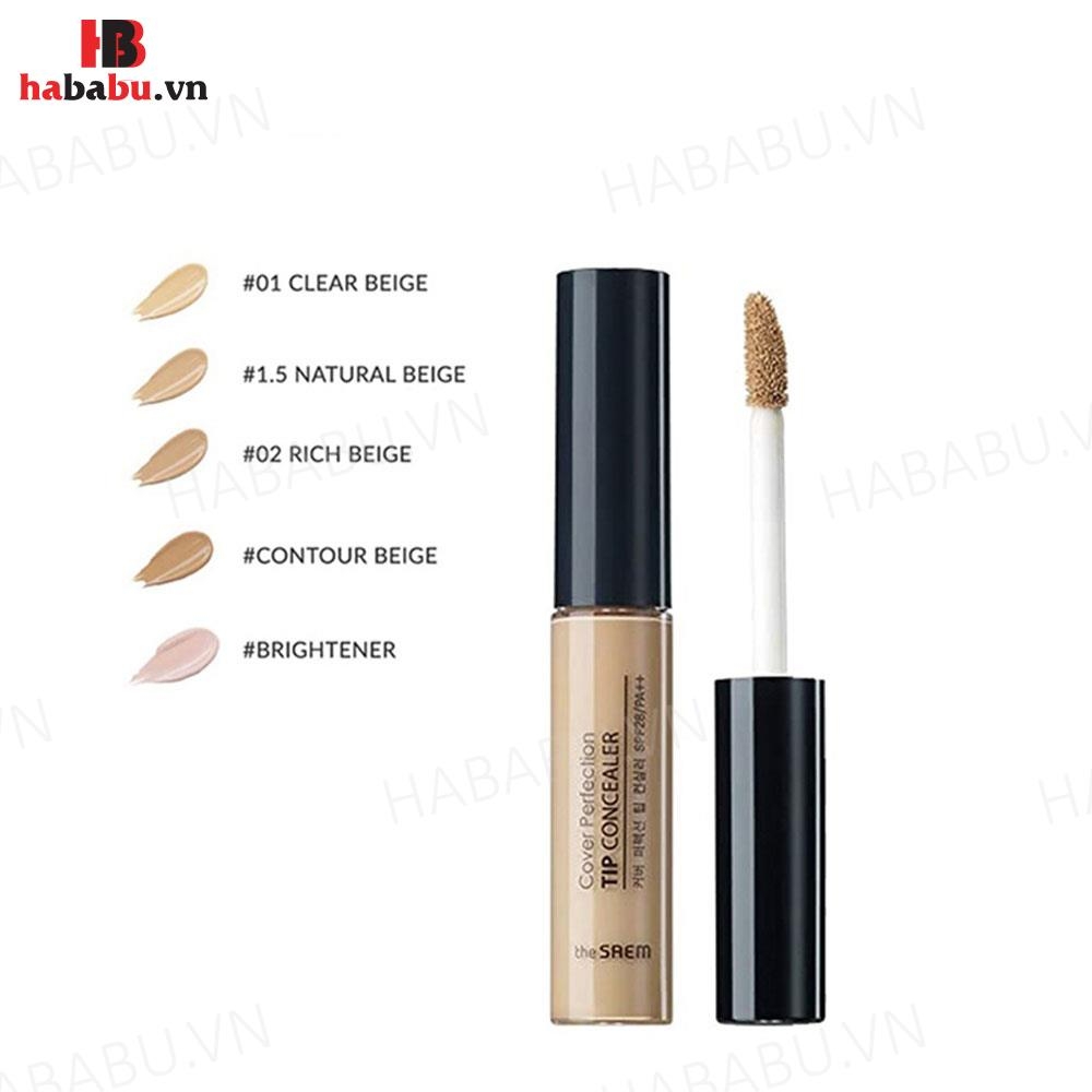 Kem Nền CKD The Saem Cover Perfection Tip Concealer Tone 1 Chính Hãng