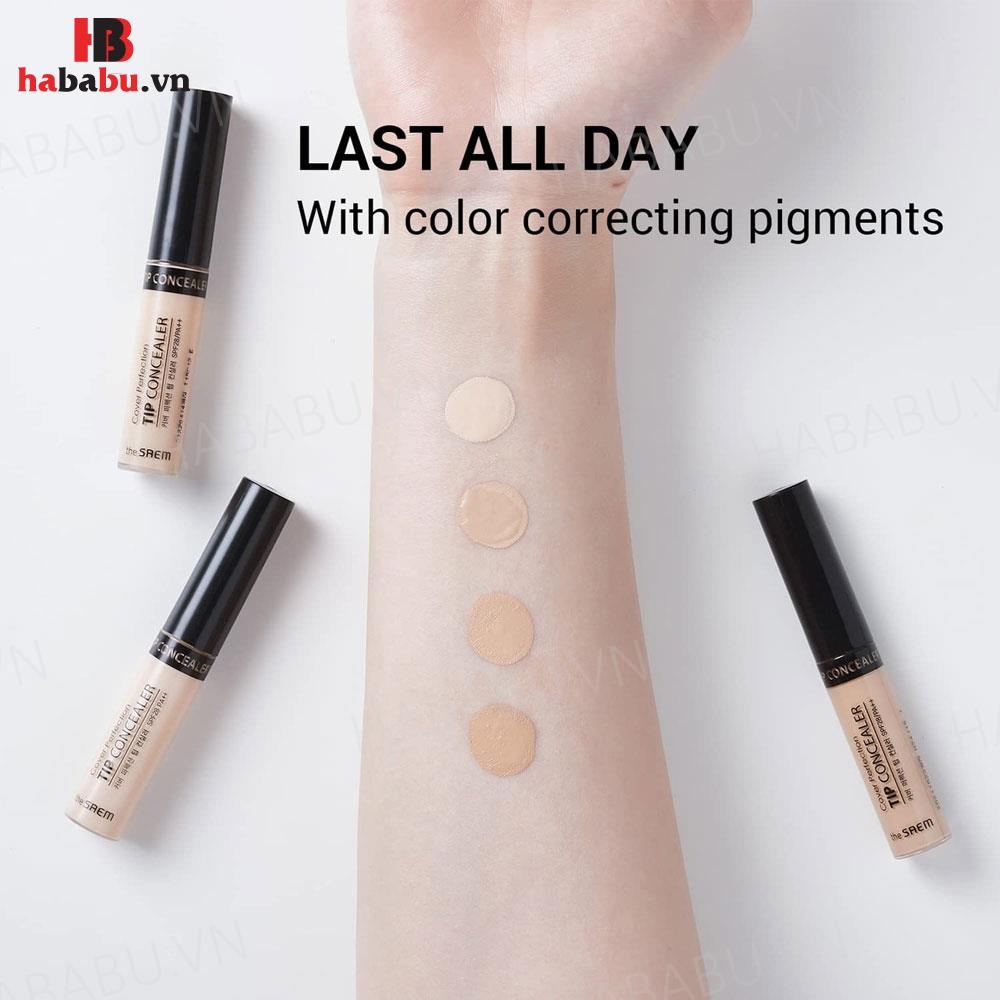Kem Nền CKD The Saem Cover Perfection Tip Concealer Tone 1 Chính Hãng