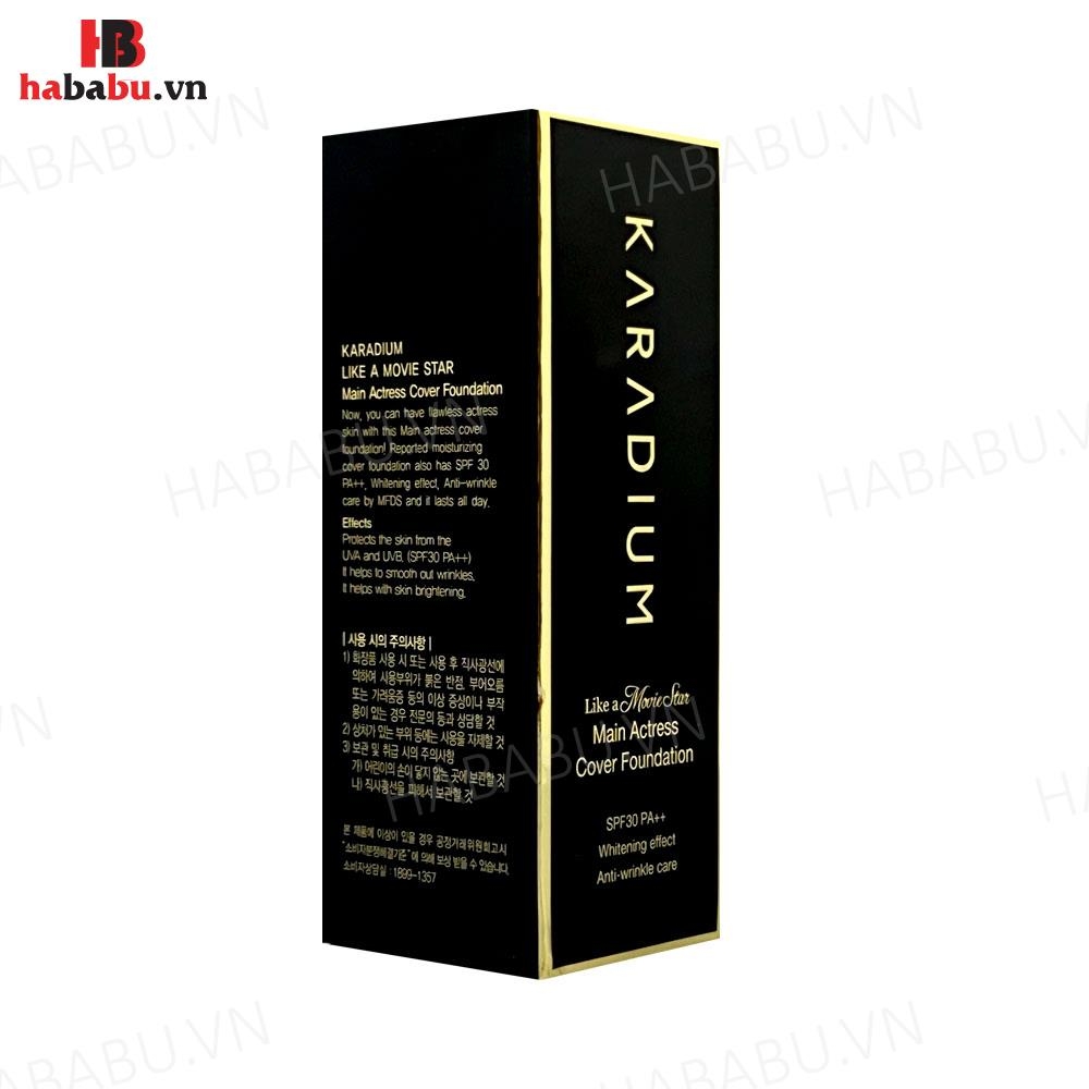 Kem nền Karadium Main Actress Cover Foundation 30ml chính hãng