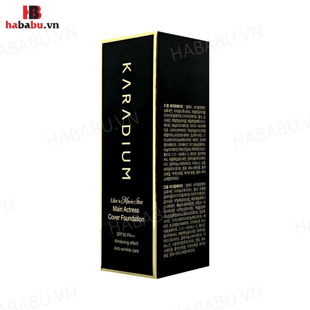 Kem nền Karadium Main Actress Cover Foundation 30ml chính hãng