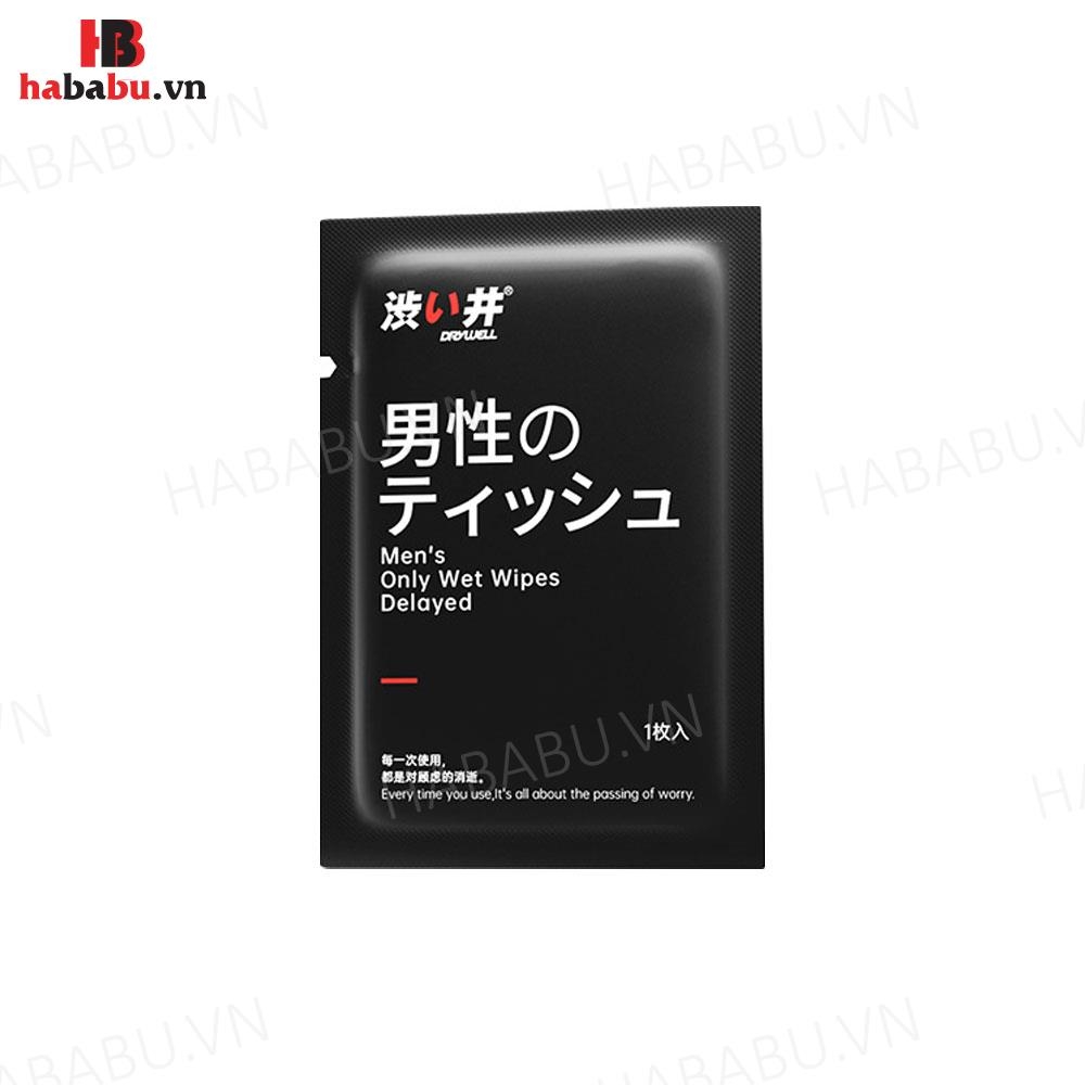 Khăn lau chống xuất tinh sớm Drywell Delay Wipes hộp 8 cái chính hãng