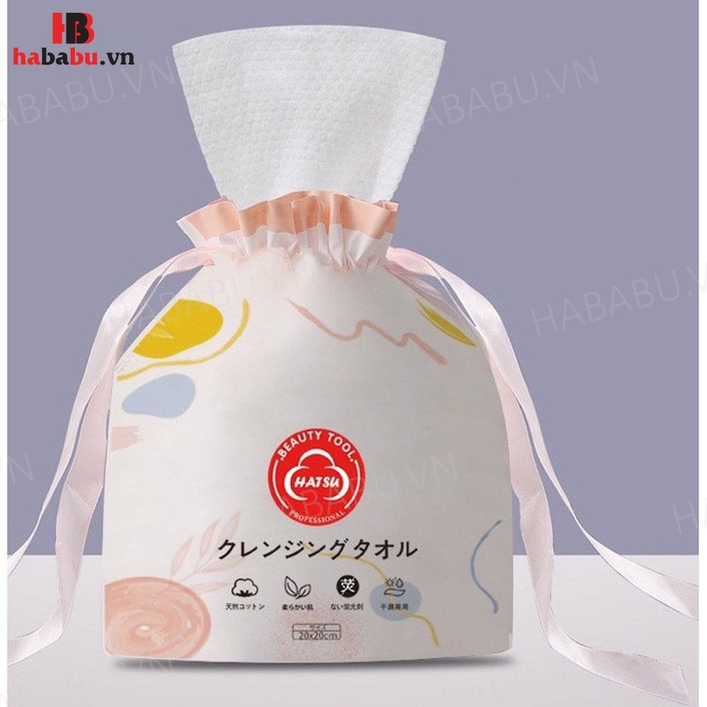 Khăn lau mặt đa năng Hatsu 40 khăn 150gr chính hãng