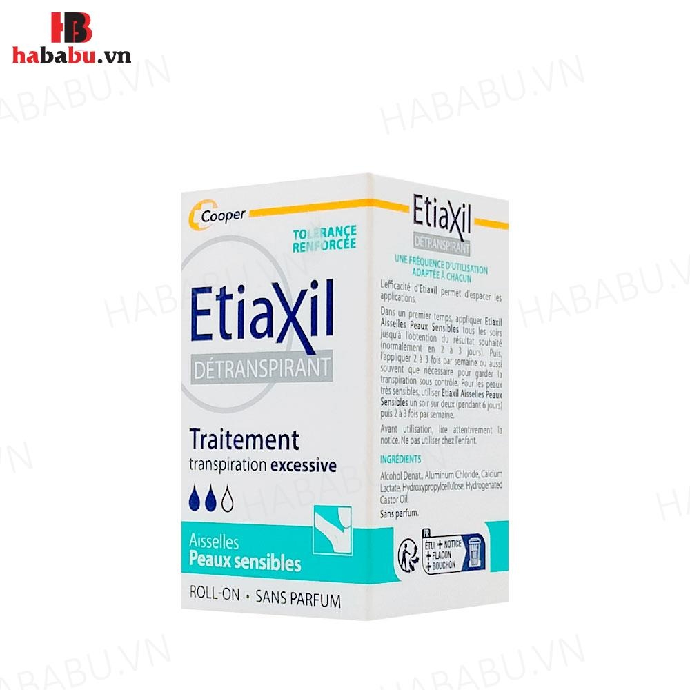 Lăn Khử Mùi Etiaxil Detranspirant Peaux Sensibles 15ml Chính Hãng