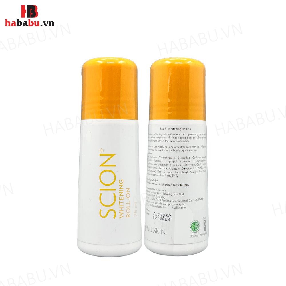 Lăn Khử Mùi Cơ Thể Scion Whitening Roll On 75ml Chính Hãng