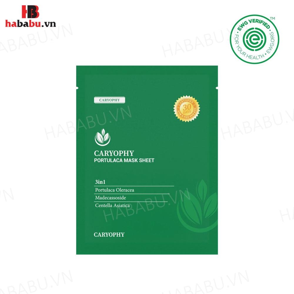 Mặt nạ dưỡng da Caryophy Portulaca Mask Sheet set 10 miếng chính hãng