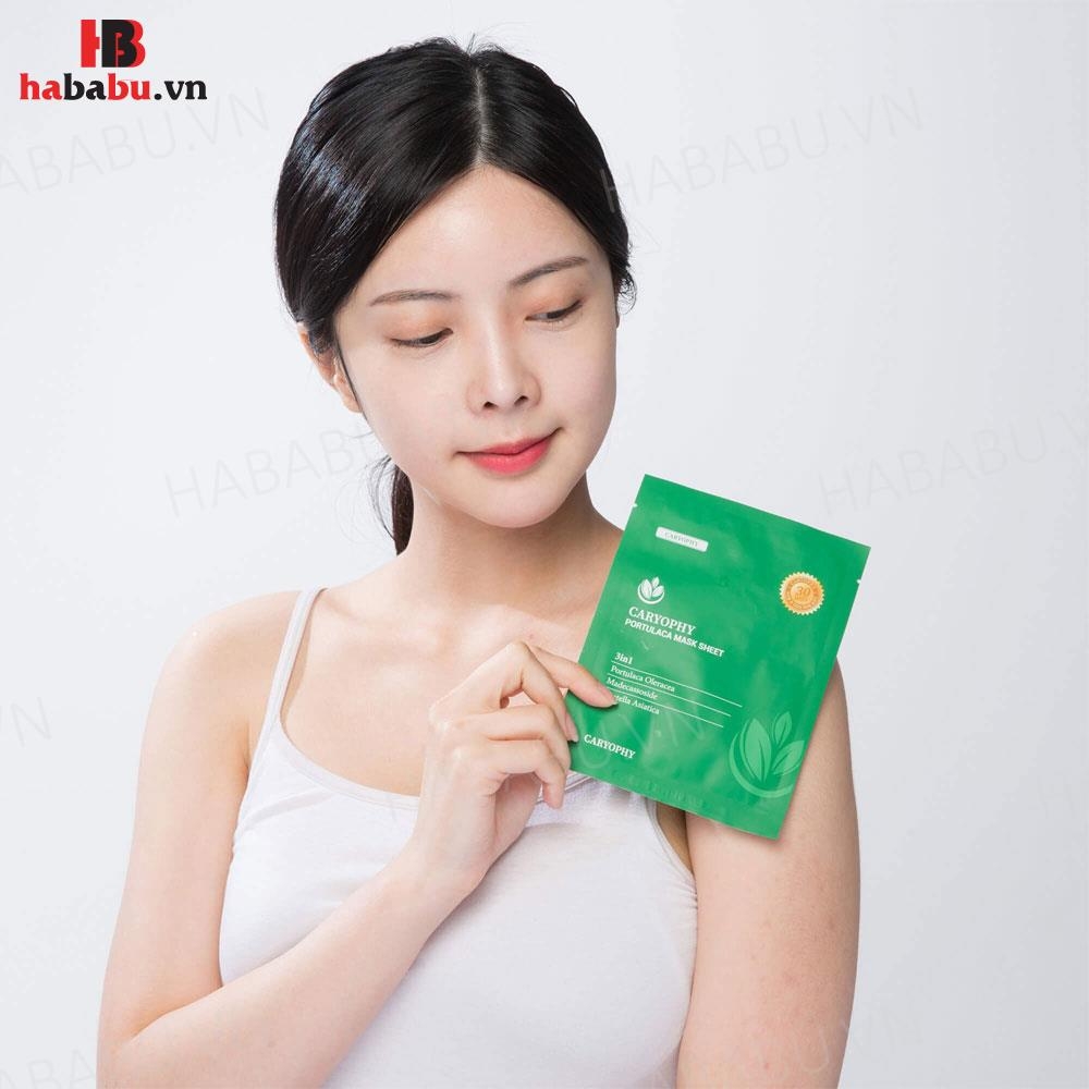 Mặt nạ dưỡng da Caryophy Portulaca Mask Sheet set 10 miếng chính hãng