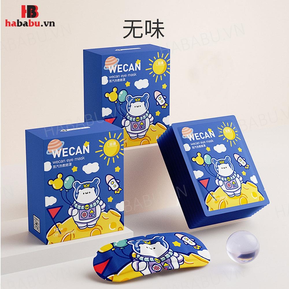 Mặt nạ mắt nóng Wecan Steam Eye thư giãn hộp 10 miếng chính hãng
